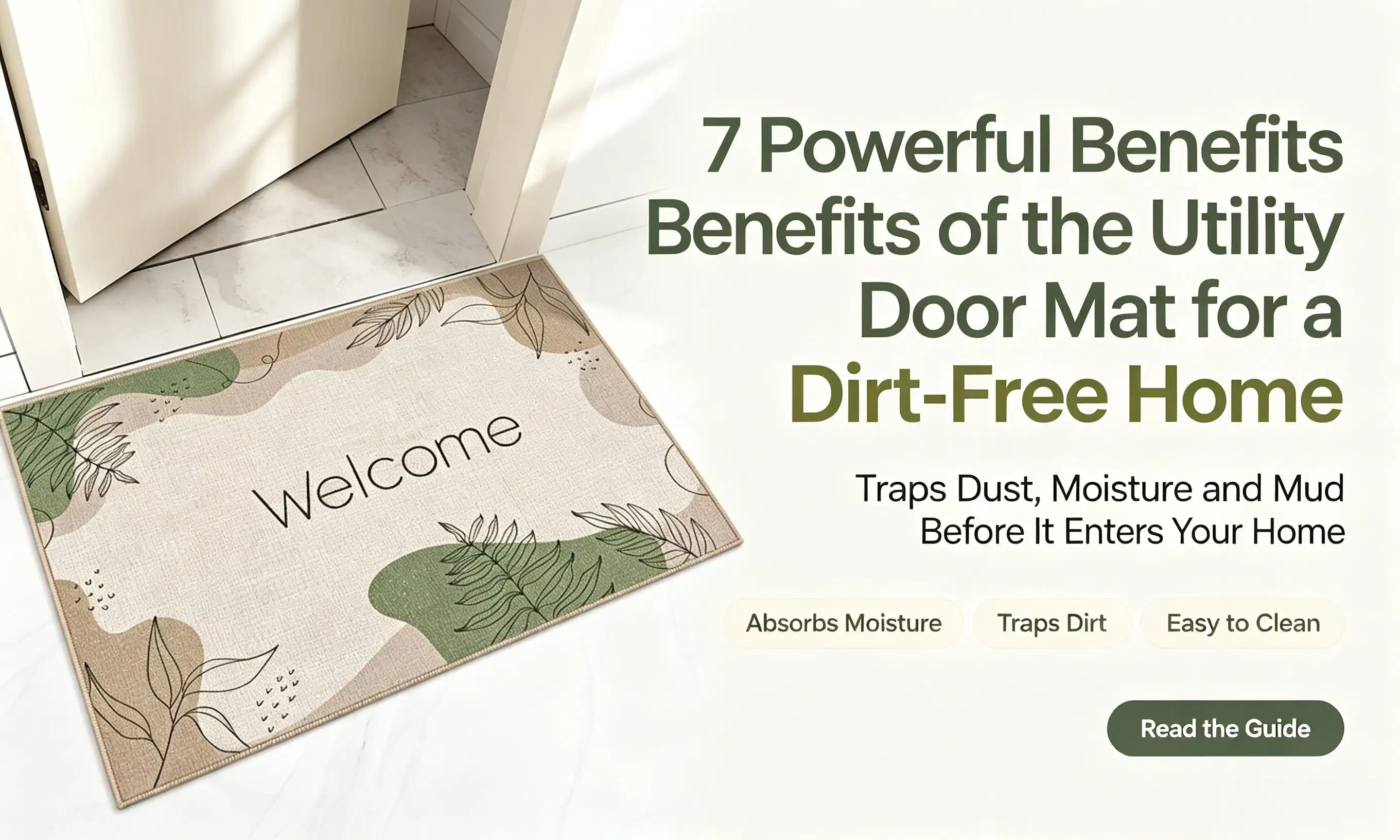 Utility Door Mat Provides Decorative Utility for Your Main Entrance